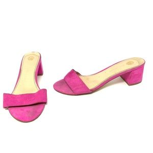 River Island Faux Suede Slip On Mules Sandals Shoe